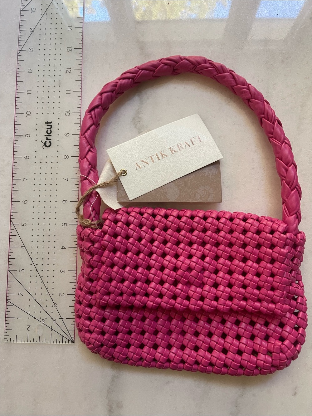 Antik Kraft fuchsia Woven Mini Shoulder Bag